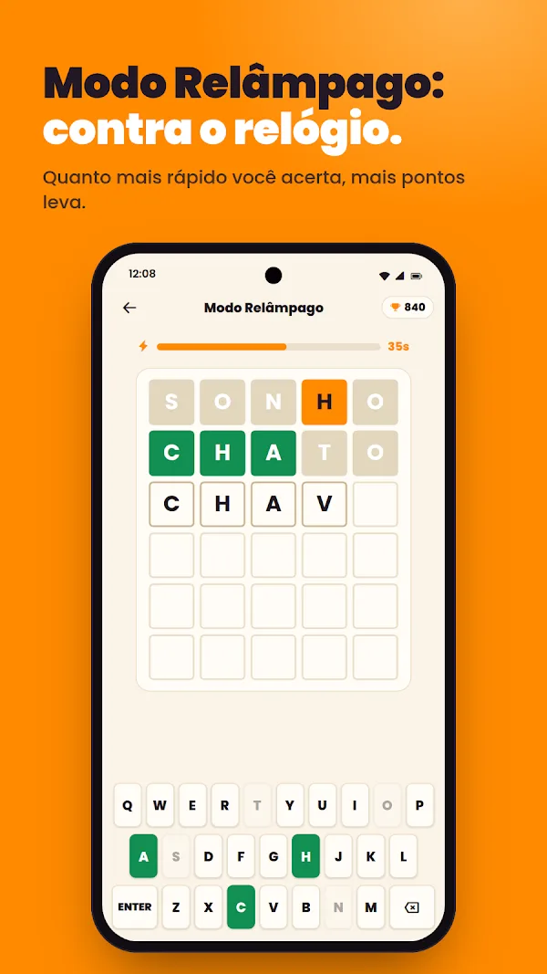 5Letras: outra tela do app